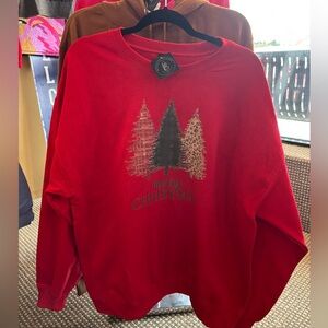 Leopard Plaid 🌲 Christmas sweatshirt you Choose Size s-xl